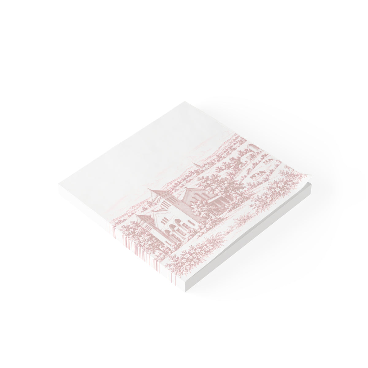 Lancaster Post-it® Note Pad — Toile Pattern | Turkish Red