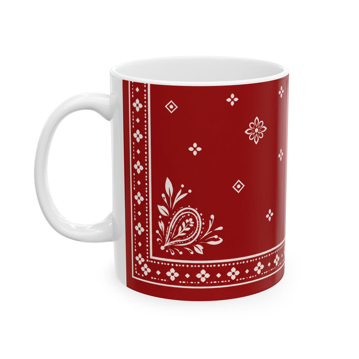 DEMO Golf BANDANA 2 - Ceramic Mug (Turkish Red)