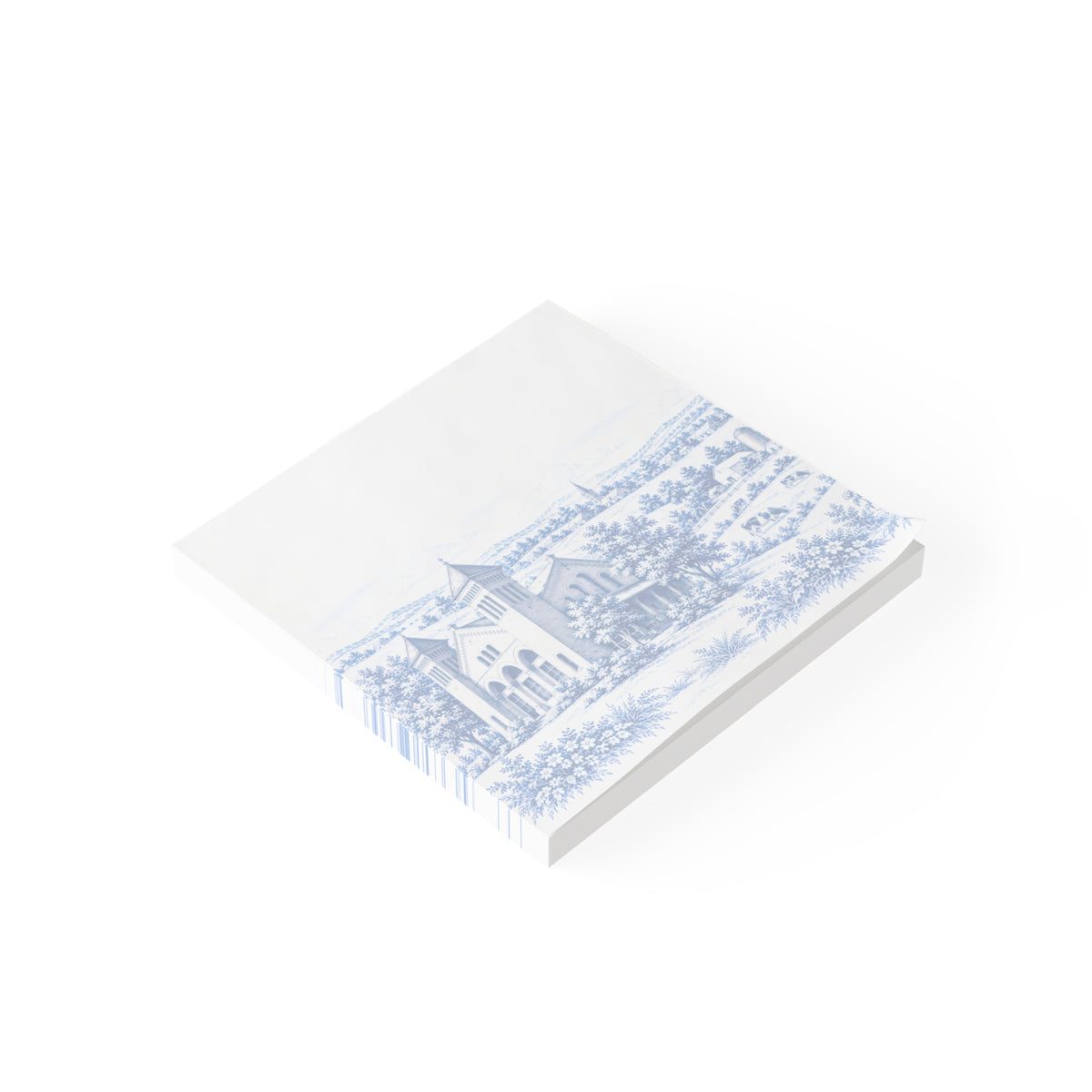 Lancaster Post-it® Note Pad — Toile Pattern | Indigo Blue